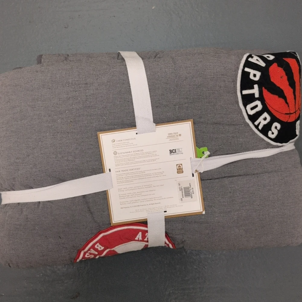 Pottery Barn Gray Miami Heat Eastern Quilt Twin